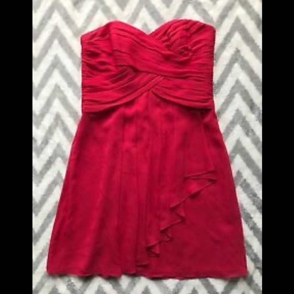 David’s Bridal Apple Crinkle Chiffon Dress.